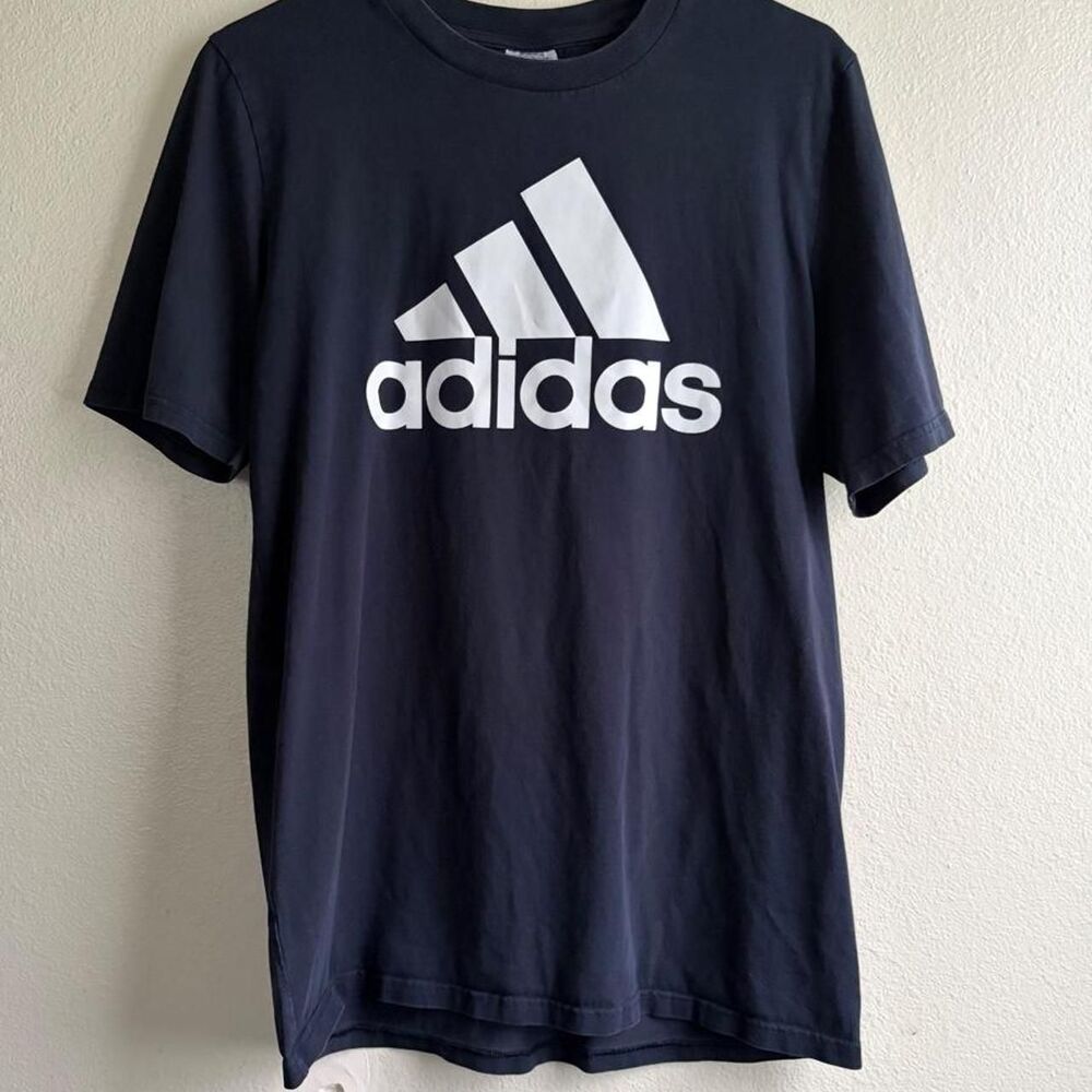 adidas Essentials Big Logo Tee Men’s Medium Tall MT Legend Ink Navy White